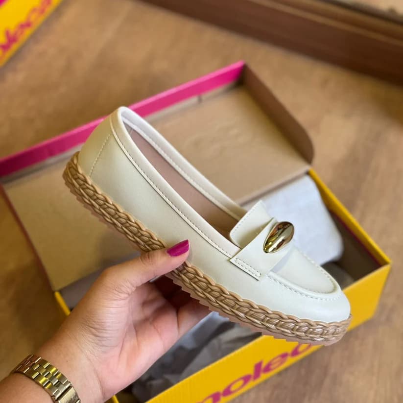 Sandália Slip-On Moleca Napa Sardenha Neo